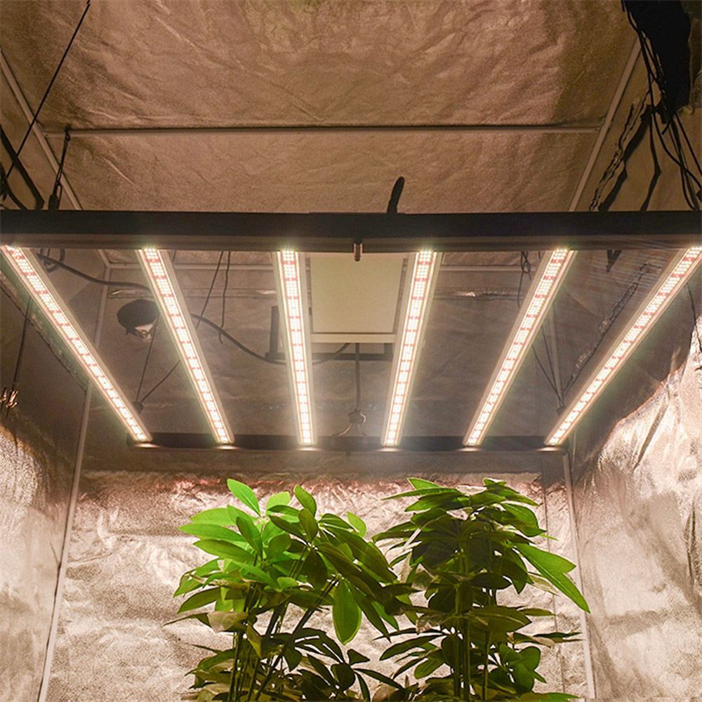 

Samsung LM301B Spider Dimmable 640w Full Spectrum Foldable Waterproof led grow light bar for indoor veg/bloom
