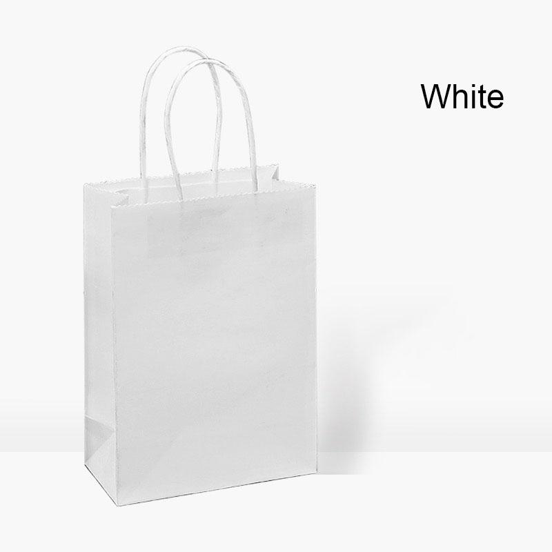 

Gift Bags With Handle Multi-function Colors Paper Bags Recyclable Environmental Protection Clothes Shoes Bag 30PCS