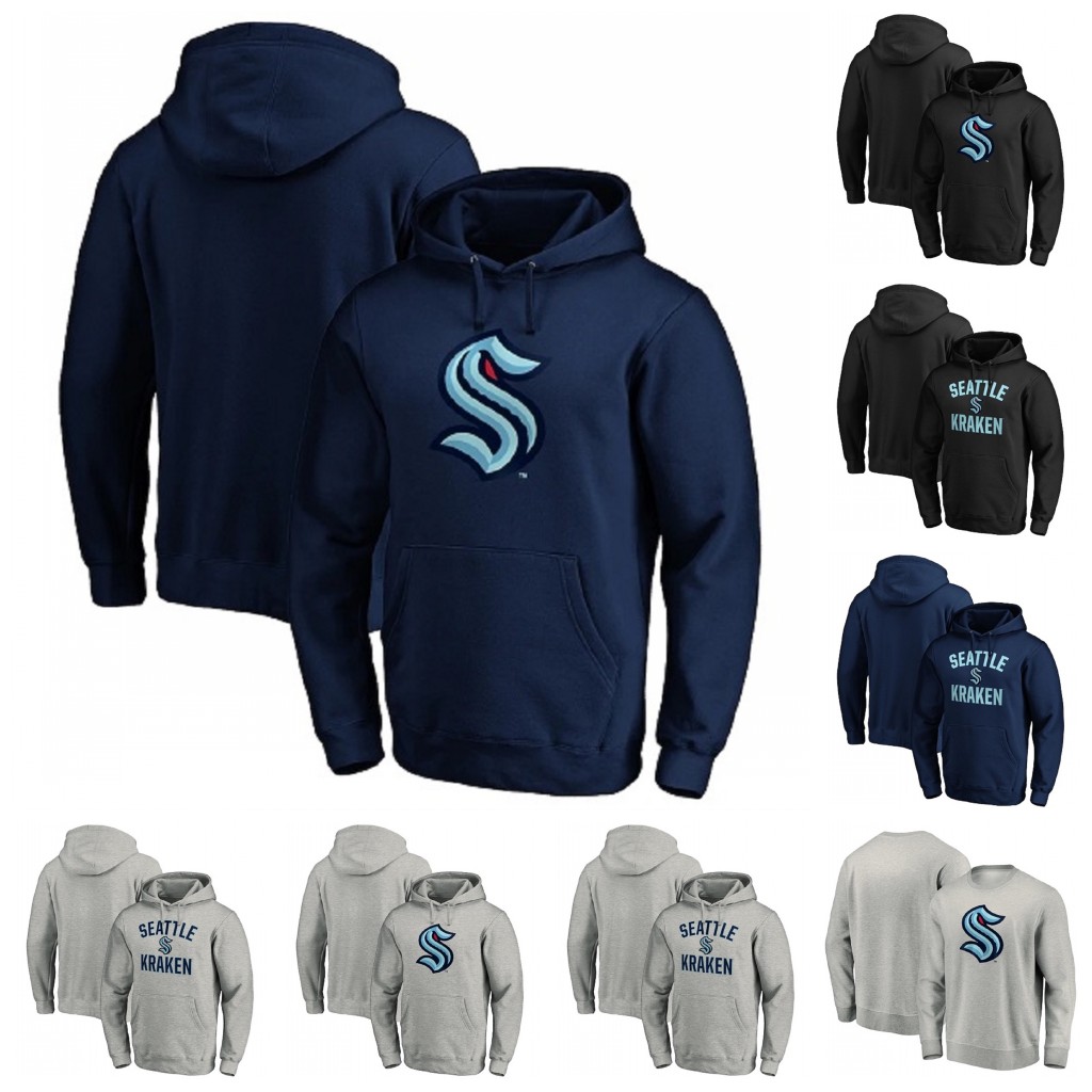 

Seattle Kraken 2021 Pullover Hoodie Jersey The 32th New Team Men Women Youth High Quality Fast Shipping, Black 2