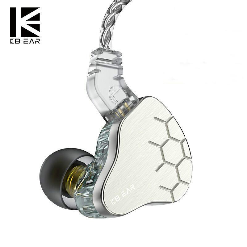 

KBEAR Lark 1BA + 1DD Hifi Music DJ Bass In Ear Earphone with 2 Pin 0.78 4 Cores Silver Plated Cable KBEAR Diamond KS2, Black