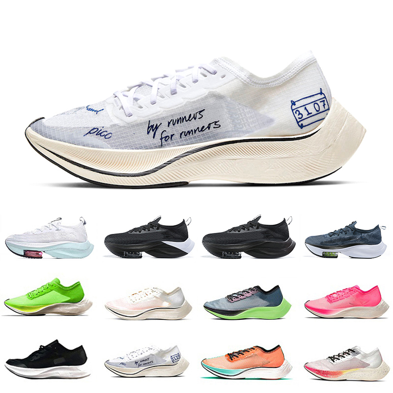 

2022 ZoomX VaporFly mens running shoes Blue Ribbon All Black Triple White White Red vibrant Green Valerian Sail Pink Lime Blast Ekiden men women trainers sports shoe, Item#14