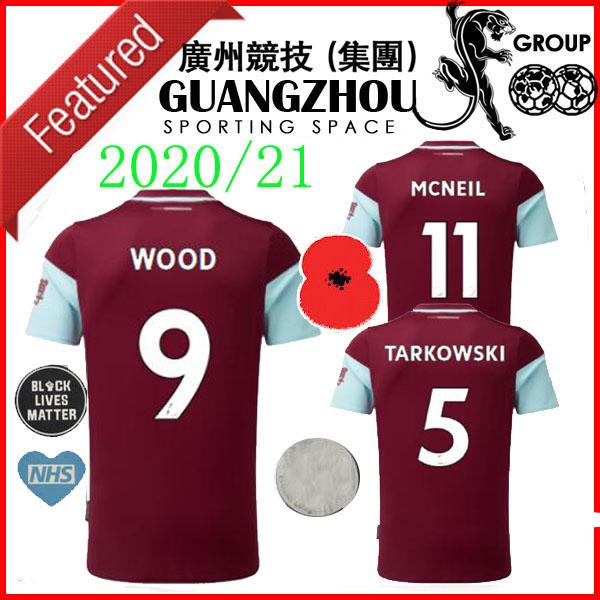 

20 21 soccer Jerseys home away MCNEIL 11 100 YEAR HEROES TARKOWSKI 5 WOOD 9 BARNES 10 RODRIGUEZ 19 2020 JERSEY FOOTBALL SHIRTS, Home 2