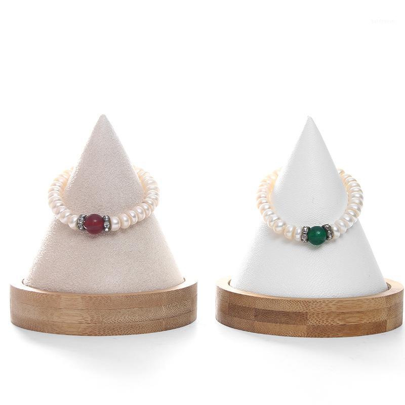 

Creative Bamboo Conical Shape Bracelet Stand Bangle Holder Jewelry Display Watch Collection Organizer Jewelry Storage Rack1