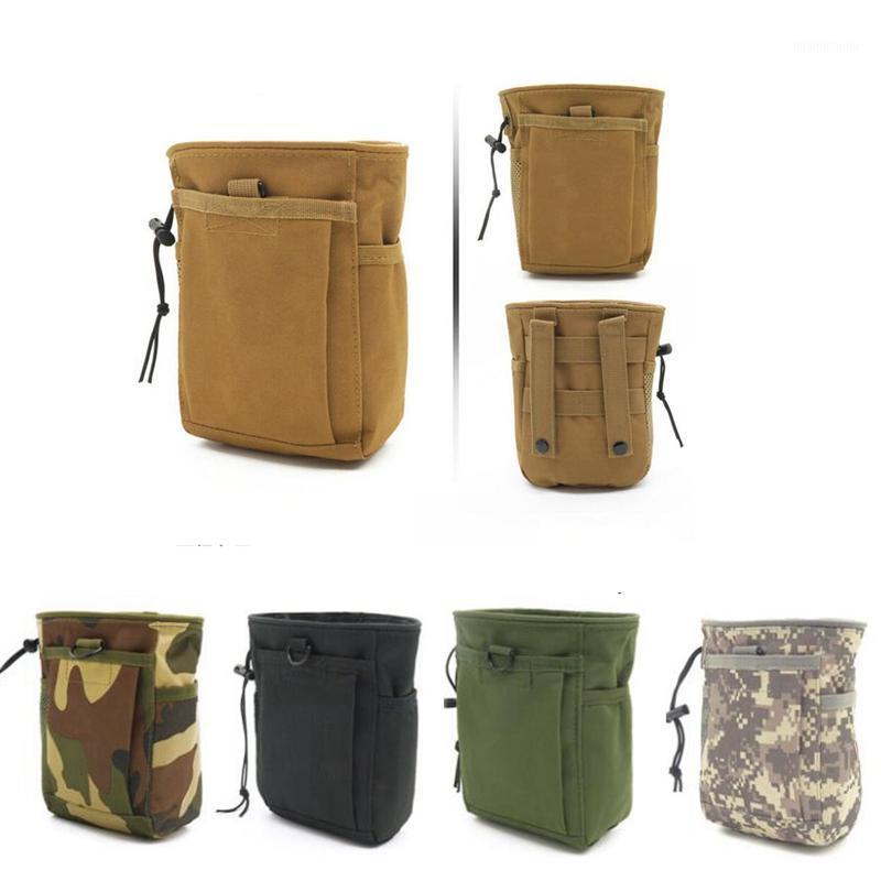 

CQC Molle System Hunting Tactical Magazine Dump Drop Pouch Recycle Waist Pack Ammo Bags Accessories Bag1, Green