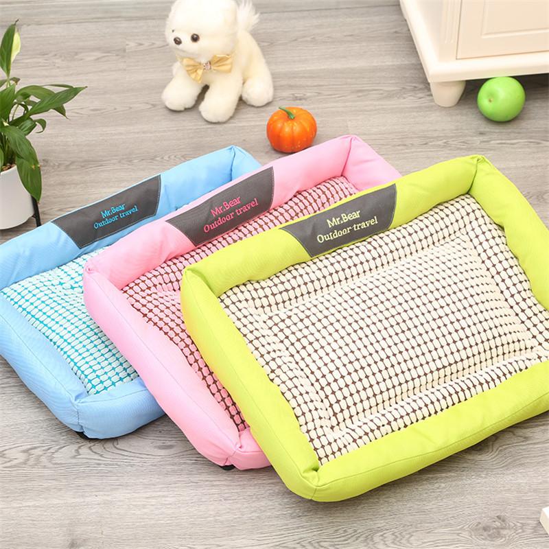 

Summer Pet Cooling Mat Cat Dog Ice Mat Breathable Waterproof Pet Bed Pad Puppy Sleeping Blanket Dogs Kennel Cool Cushion For Cat