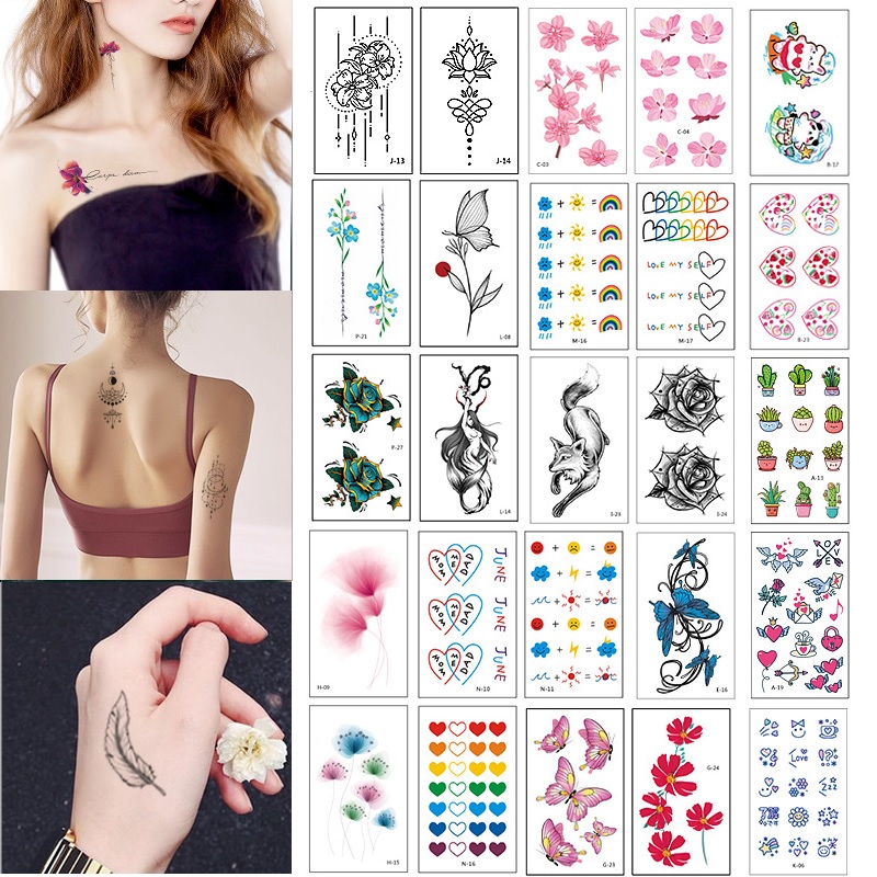 

500+ designTemporary Tattoo Stickers Waterproof Body Art Women and Men tattoo Fashion Tattoo Stickers Health Beauty Product BF301