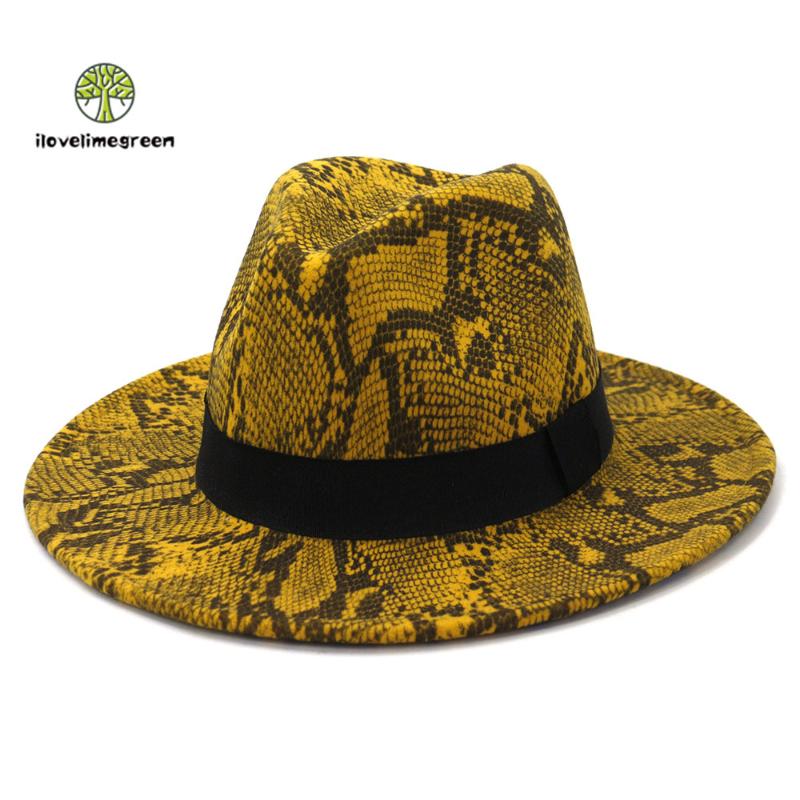 

Fedora Hat Women Men Elegant Felt Wollen Wide Brim Belt Fall Winter Fashionable Jazz Panama Cotton Casual Hat, Green