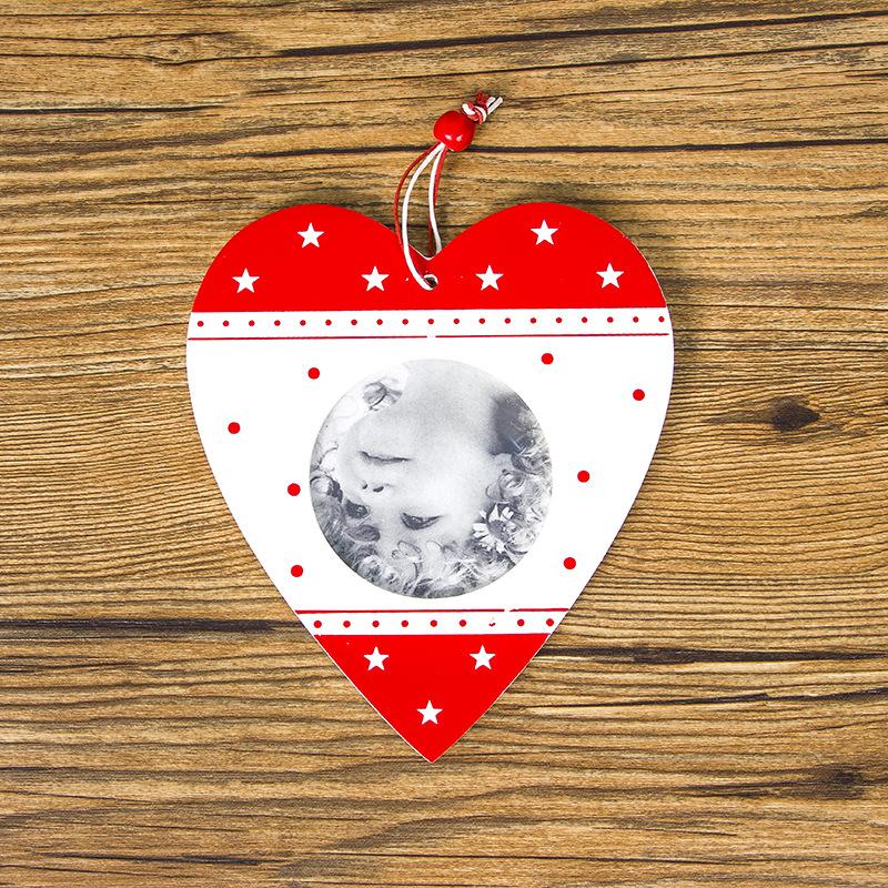 

Merry Christmas Santa Wooden Frame Pendants Xmas Dinner Party Table Decor Gift