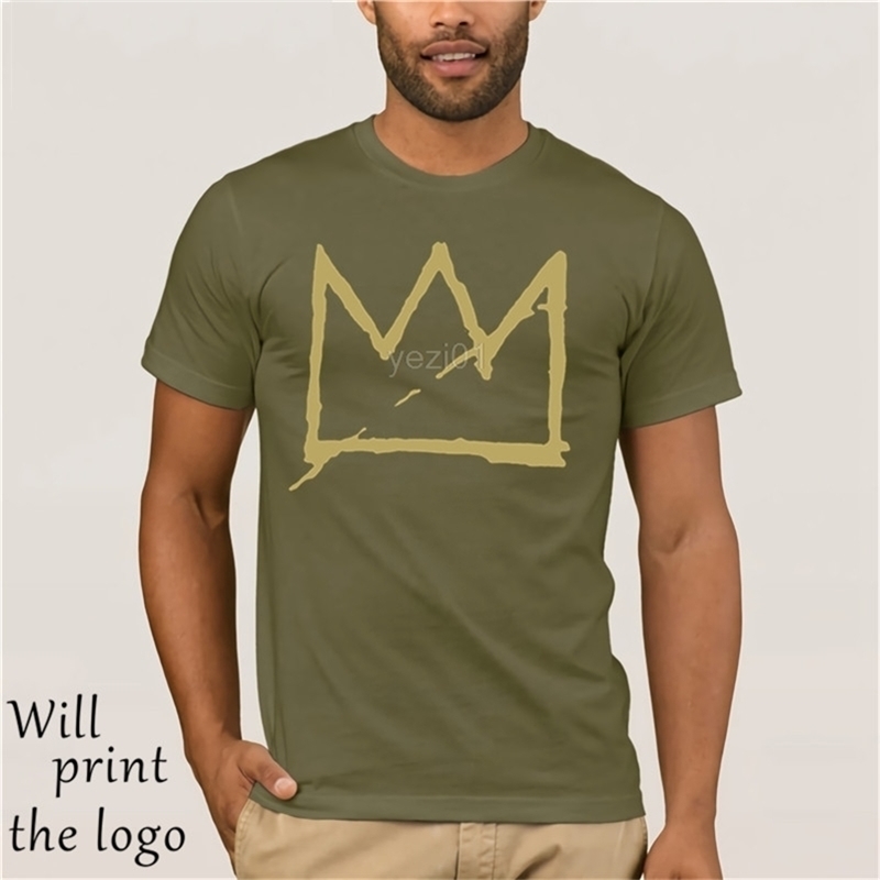 

Basquiat Crown Jean Michel Men' T Shirt T200708, White