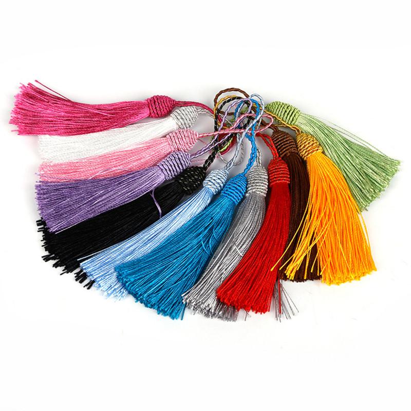 

10pcs Polyester Silk Tassels Fringe Pendant Diy Material Cord Tassels Trim Home Curtains Party Decor Tassels Ribbon Accessories H jllkYK