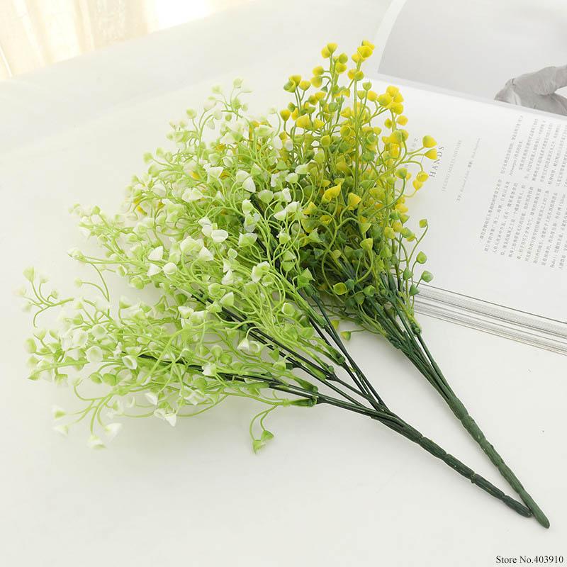 

1 Bouquet DIY Artificial baby's breath Flower Gypsophila Fake Silicone plant for Wedding Home Party Decorations