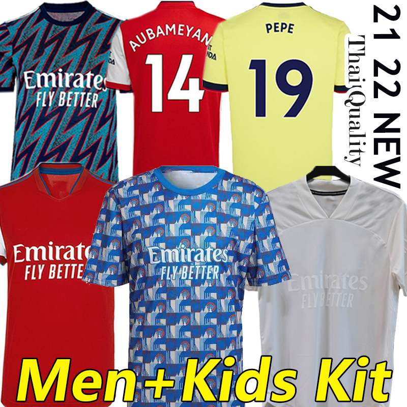 

21/22 ØDEGAARD Gunners soccer jerseys Special Fans Player version WHITE THOMAS Pepe GABRIEL WILLIAN SAKA TIERNEY HENRY 2021 2022 Men Women kids kit football uniforms, 21-22 home