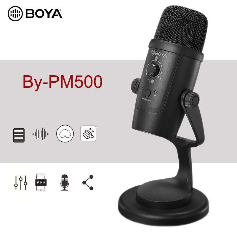 

BOYA BY-PM500 USB Condenser Microphone For Smartphone Computer Type-C Omnidirectional Cardioid For Youtube Live Video