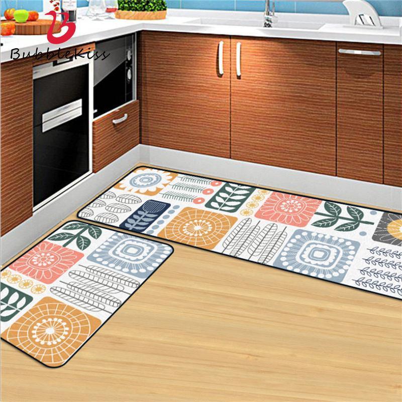 

Bubble Kiss Kitchen Mat Nordic Long Strip Floral Pattern Carpet Bedroom Door Mat Cartoon Hand Drawn Home Decoration Area Carpet1