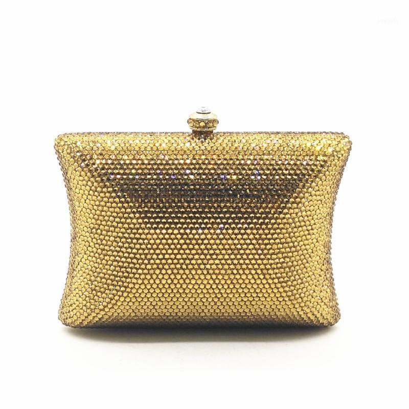 

women plain gold/silver Evening Bags for wedding party Handbags Dinner Ladies Crystal Clutch purse clutches Bags gift1, Color same as pictur