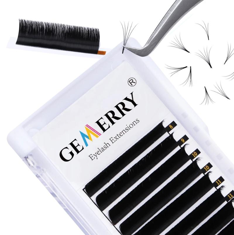

Gemerry Easy Fan Lashes Bloom Eyelash Extension Flowering Fast Fan Self-Making Fans Volume Lashes Faux Mink Makeup Tool Supplies