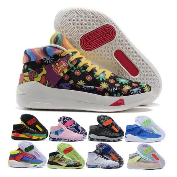 

KD Kds Kevin Durant 13 Mens Basketball Shoes Money Sniper Aunt Pearl Oreo Chill Eybl Home Easy Rasta Game Royal 2020 Trainers Sneakers