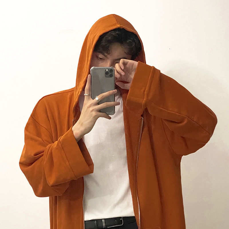 

Male Spring 2021 and Autumn Thin New Cardigan Hoodies Young Men 2FKO, Suck yellow