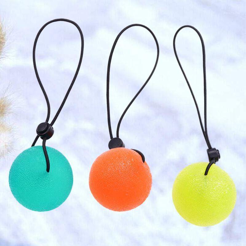 

3 Pcs Hand Grips Strengthener Finger Grip Therapy Exercise Squeeze Eggs Decompression Balls with String Fitness Equipments1