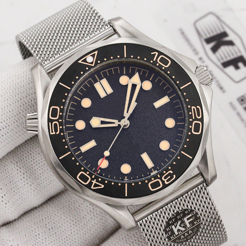 

Ceramic Bezel Mens Fashion Mechanical Automatic Movement Drive 300m 007 James Bond Master Nato Strap Designer Wristwatches Watches Watches, Cloth