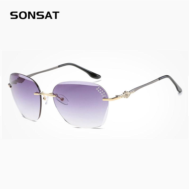 

2020 New Lady Sunglasses Trend Sunglasses Frameless Retro Square Shades for Women Glasses