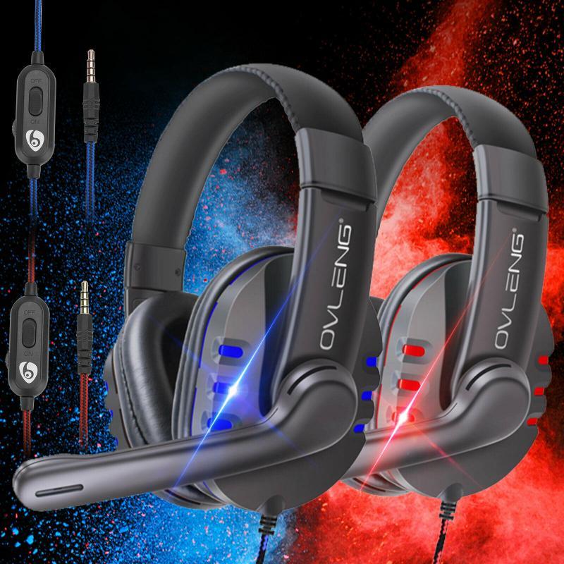 

New Wireless Bluetooth Hi-Fi Driver Gaming Headset With Mic LED Volume Control Headphones Surround For ONE PC Laptop, Black