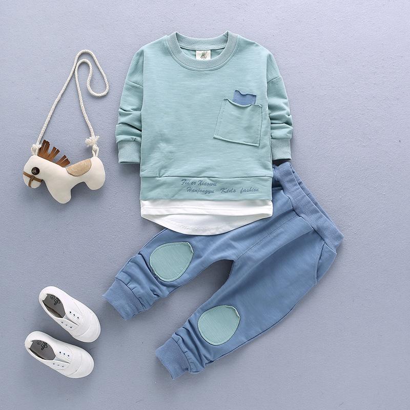 

Kids Boys Clothes Set Newborn Toddler Kids Baby Boy Clothes Spring Autumn T-shirt Hoodie Tops+Long Pants Outfits Set 2pcs, Green no shoes