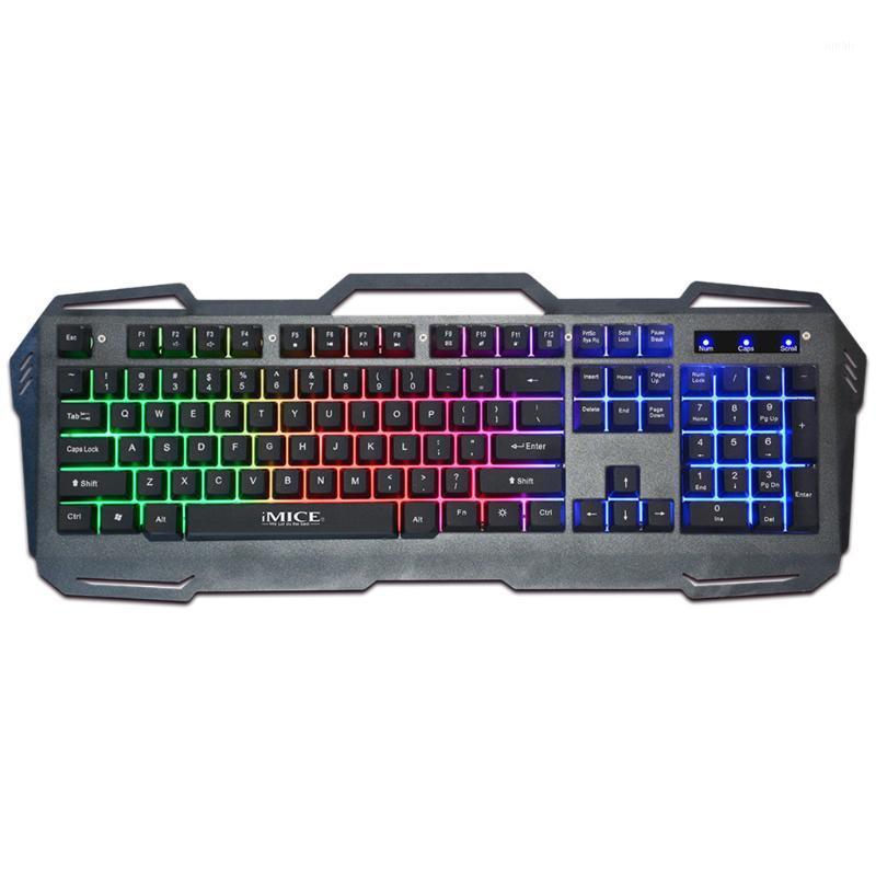

IMICE Metal Suspension Backlit Keyboard For Wired Gaming Keyboard Illumin 104 Keys Waterproof Ergonomics Russia Russian AK-4001