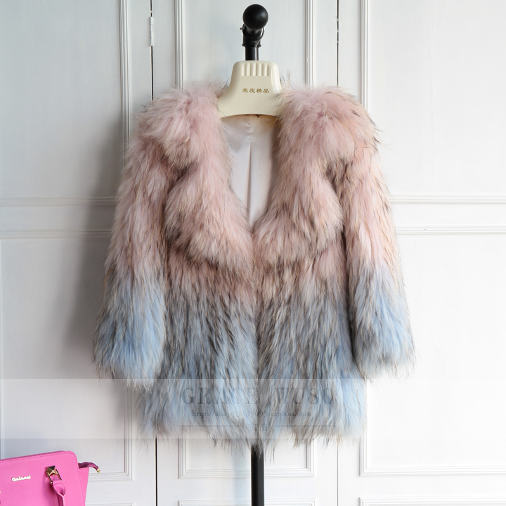 

Braid New Fabric Short Female Vest Slim Fine Fox Skin Leather M8vn, The picture