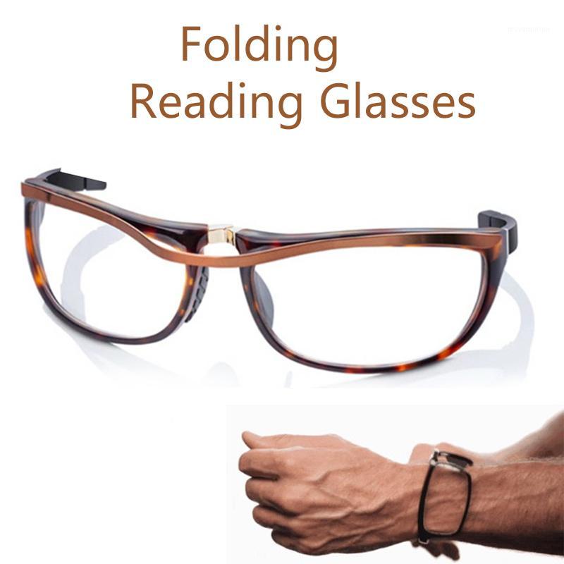 

Wrist-mounted Reading Glasses Magnetic Folding Portable For Men Women Presbyopia Magnifying Eyewear Full Frame Glasses +1.0 +4.01