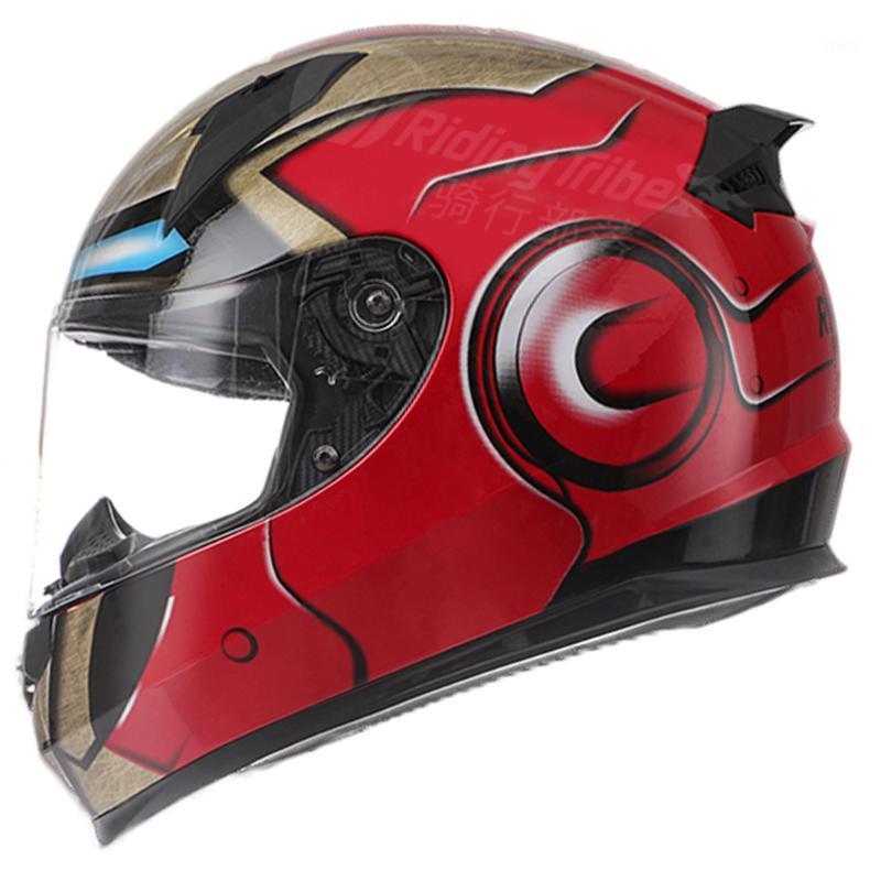 

Red Motorcycle Helmet Full Face Helmet Moto Casco Men Women Riding ABS Material Motocross Motorbike Racing Capacete1, X301 gold red