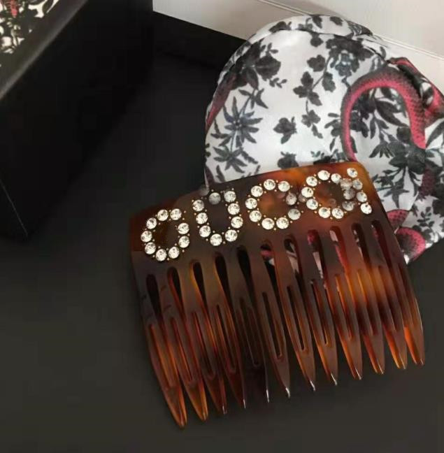 

Fashiony Crystal G Letters luxury designer Women Hair Clips Comb For classic Girl Hair Clamps Women Hair Accessories Jewelry