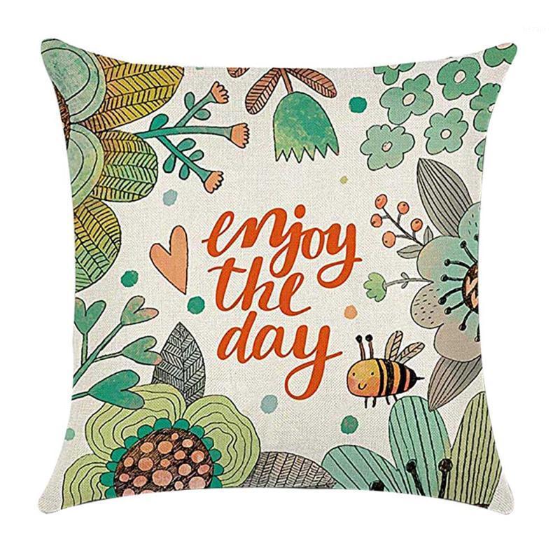 

Tropical Plants Cotton Linen Throw Pillow Case Square Cushion Cover Monde Animal1, 3a
