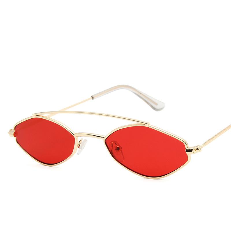 

Sunglasses 2021 Cute Sexy Cat Eye Women Retro Small Black Red Pink Sun Glasses Double Beam Female Vintage Shades MN340