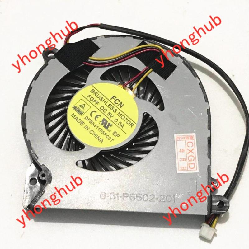 

FCN DFS541105FC0T FGFF FGFG DC 5V 0.5A 3-wire Server Laptop Cooling Fan