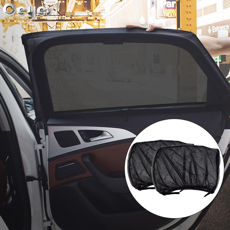 

Ceyes Car Styling Window Covers Sun Visor Rear Side Window Sun Shade Mesh Fabric Child Shield UV Protector Auto Sunshade Curtain1