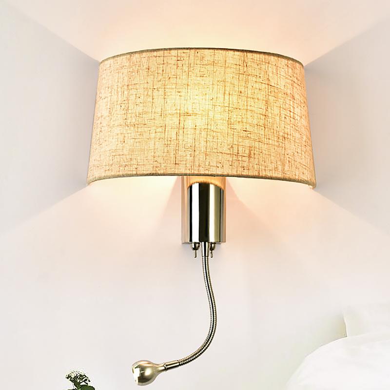 

yczwey led wall lamp Nordic minimalist modern bedroom bedside American wall lamp OEM creative indoor lightingWith reading light