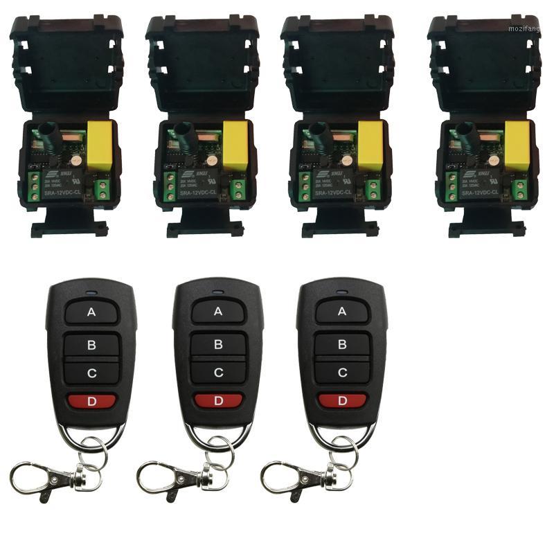 

RF mini Wireless Remote Control AC 220 V 1 channel 10A Relay Output Radio 4 Receiver & 3 transmitter effective distance 50m1