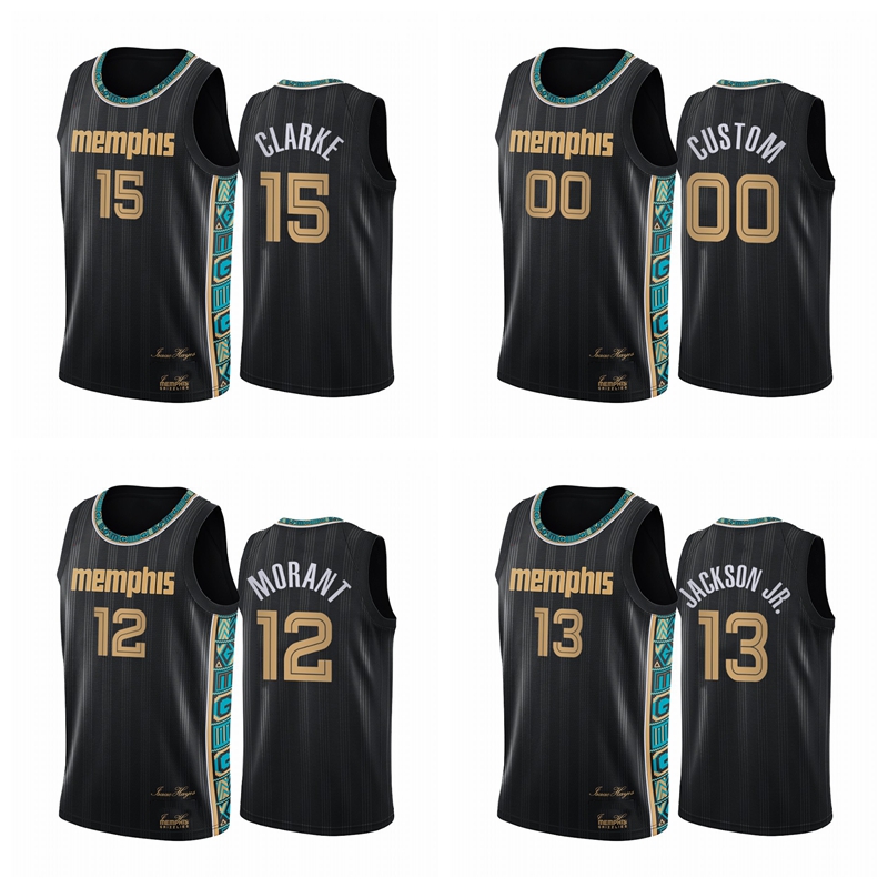 

Men print MemphisGrizzlies12 Morant 20-21 City Basketball Jersey, Color1