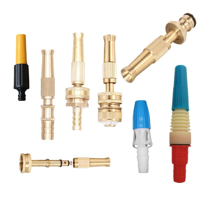 

Brass Adjustable Spray Gun Multifunctional Flower Watering Gardening Car Washing Household Cleaning Tools Nozzle, B 2set