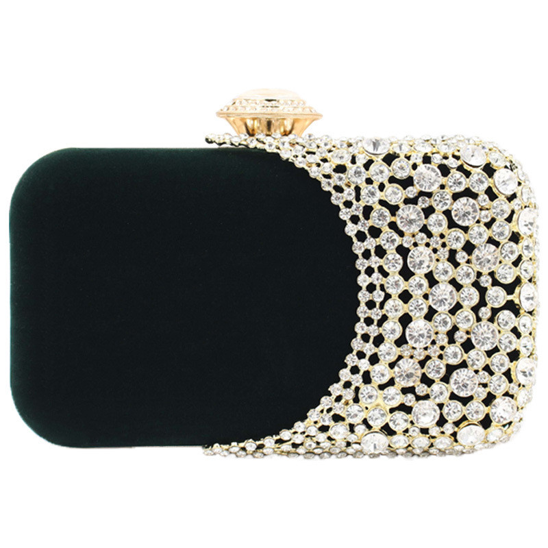 

Night Women's Black Handbag Fashions Korea Girls Party Clutch Purse Strass Ladies Bag Vintage Borsa Donna Ladies'handbags Ae50eb L3q4, Blue