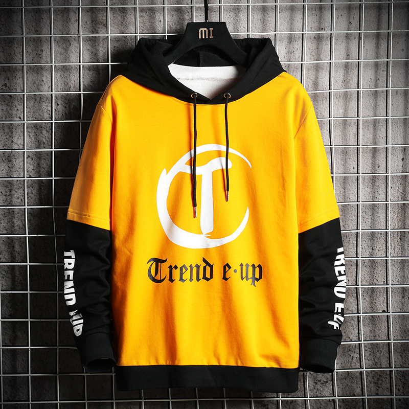 

Spring autumn 2020 new male hoodie young Korean version trend towards bottoms man long sleeve hoodies 280H, Cyan