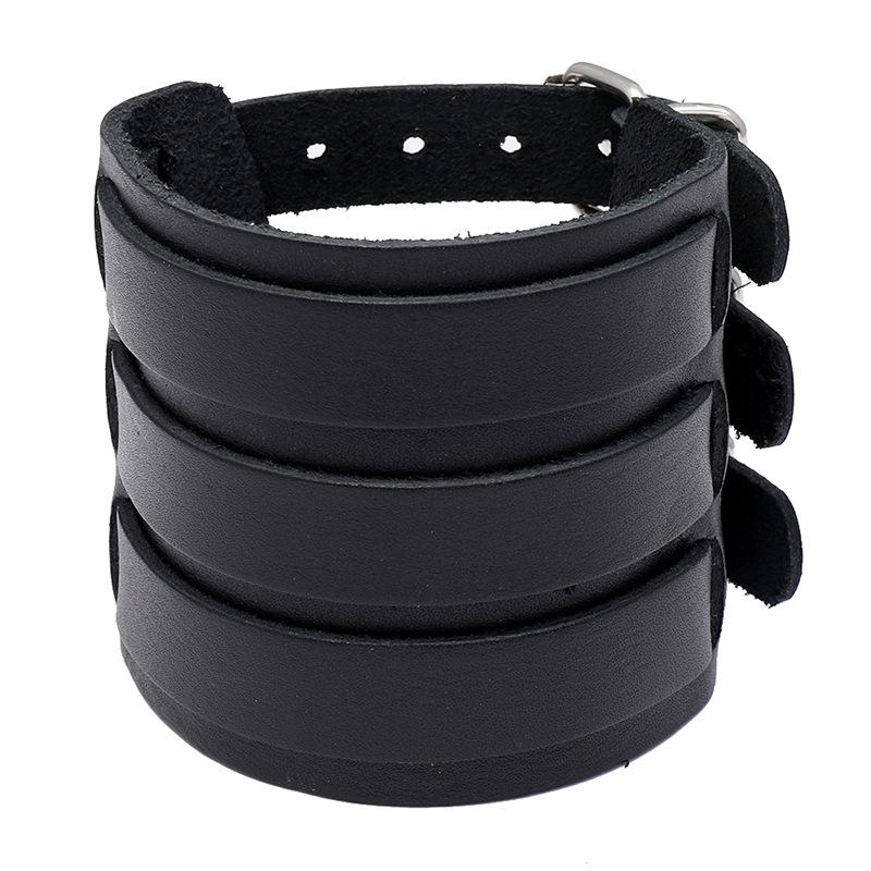 

Men's Women's Punk Rivet Leather Wide Bracelet Vintage Bracelet Rock Jewelry 2020