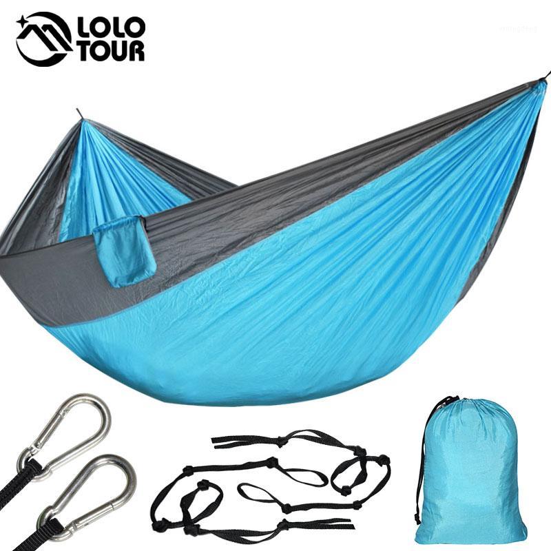 

King Size Ultra-Large 2 People Parachute Hammock Chair Hamak Garden Swing Hanging Outdoor Hamacas Camping 125*78'' 320*200cm1