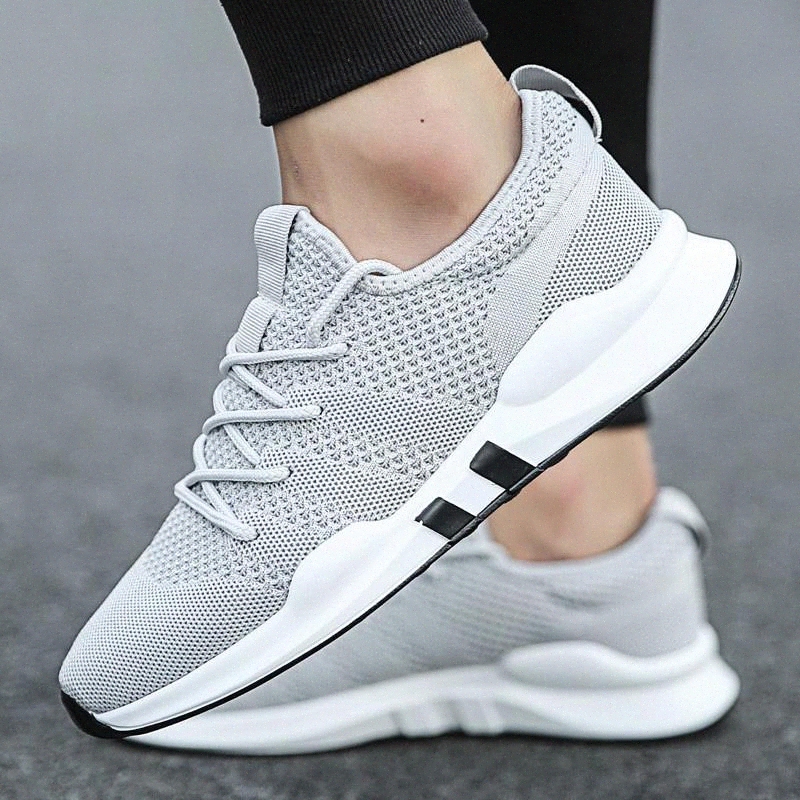 

Summer Fashion Men Casual Shoes Light Breathable Mesh Shoes Men Sneakers Lace Up Male 2020 New #Fh2L