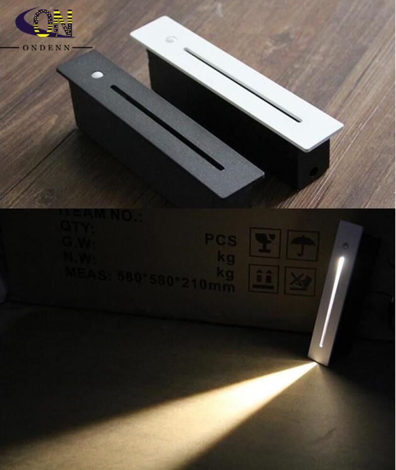 

Indoor Outdoor IP65 PIR Motion Sensor 3W CREE Led Underground Light Wall Lamps Stair Step Stairway Hallway Corner Floor Lighting