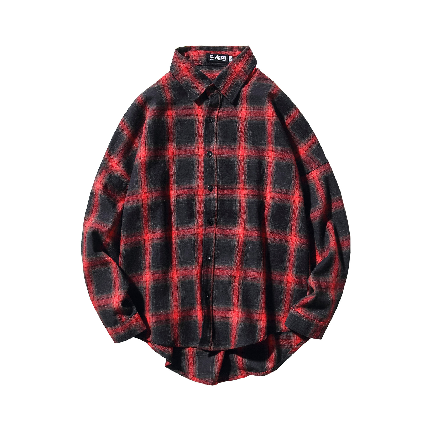 

2021 Casual Brand Plaid Men's Red Blue Shirts Long Sleeves New Spring Autumn Plus Asian Size M-5xl C765 S5in, C765 1