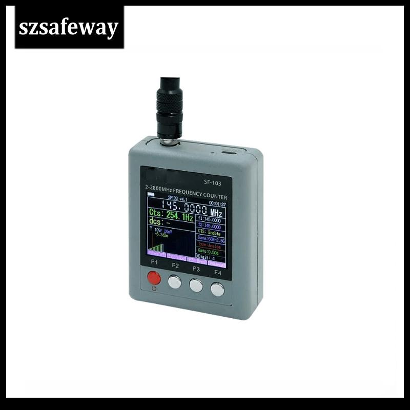 

SF103 2MHz-200MHz / 27MHz -2800MHz Portable Frequency Counter CTCCSS/DCS Testable, DMR Digital Signal Testable