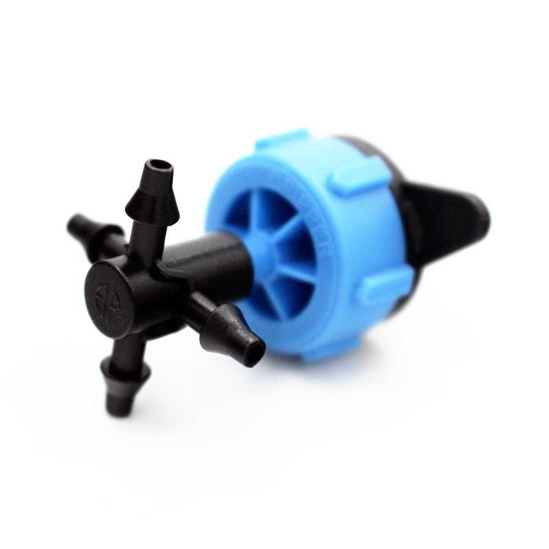

200pcs Pressure Compensating Dripper 1/8inch Barbs 5 Branches for 3mm/5mm Tubing Arrow Dripper Drip Irrigation Fittings S104
