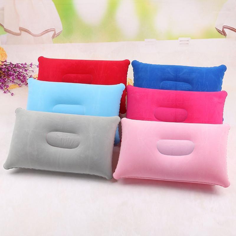 

Convenient Ultralight Inflatable PVC Nylon Air Pillow Sleep Cushion Travel Bedroom Hiking Beach Car Plane Head Rest Support1